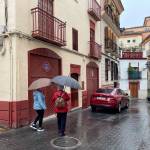 Imagen de archivo de las lluvias sobre Jaén capital.