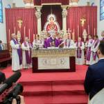 El obispo Sebastián Chico oficia la eucaristía en el santuario de la Virgen de Alharilla / Diario JAÉN.