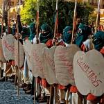 Recreación del asalto a la villa, la escenificación sobre la Orden de Calatrava y la defensa del municipio alcaudetense contra el ejército nazarí. / Tano García. 