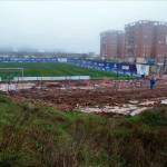 Panorámica actual del Estadio de Linarejos con las obras paradas. / Antonio del Arco.
