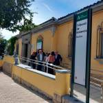 Javier Carazo visita los juzgados de Martos.