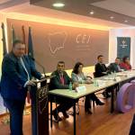 El presidente de la CEJ, Bartolomé González, durante la asamblea. / J. Paredes.