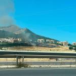 Incendio de rastrojos del Polígono del Valle. / Diario JAÉN. 