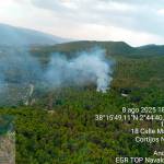 Fuego declarado en Cortijos Nuevos, en Segura de la Sierra. / Plan Infoca.