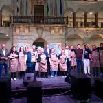 Foto de familia con los premiados y los participantes en la III Feria de la Carne de Monte de Andújar. / Adrián Claudio Bonache.