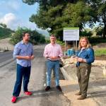 José Luis Agea visita las obras. / Diputación de Jaén.