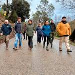 Jesús Estrella, Antonio Rodríguez y Catalina García, en la visita a Coto Ríos. / Junta de Andalucía. 