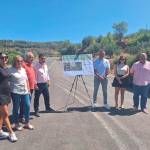 Visita a las obras en el acceso a Benatae. / Diputación de Jaén. 