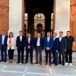 Representantes del condado chino de Changxing junto al alcalde Julio Millán, la diputada África Colomo y el presidente Francisco Reyes. 