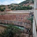Desembalse en el pantano de Giribaile, este mes de septiembre. / Diario JAÉN.