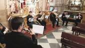 mÚSICA. La Banda de Cabecera de la Santa Cena quiso estar presente y hubo una representación en la misa. 