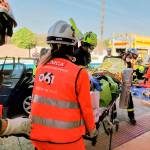 Atención en accidentes del 061.