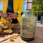 Detalle del pan de seis kilos de El Horno de Torrquebradilla y aceite de Hacienda El Palo, de Villargordo, que degustaron alumnos y profesores del IES Fernando III. / Pablo Espinosa / Diario JAÉN.