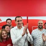 Juan Latorre, nuevo líder del PSOE de Jaén, tras conocerse los resultados. / Imágenes de Diario JAÉN. 