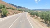 La A-315, en los alrededores de Huesa, donde se ha producido el accidente. / Google Street View.