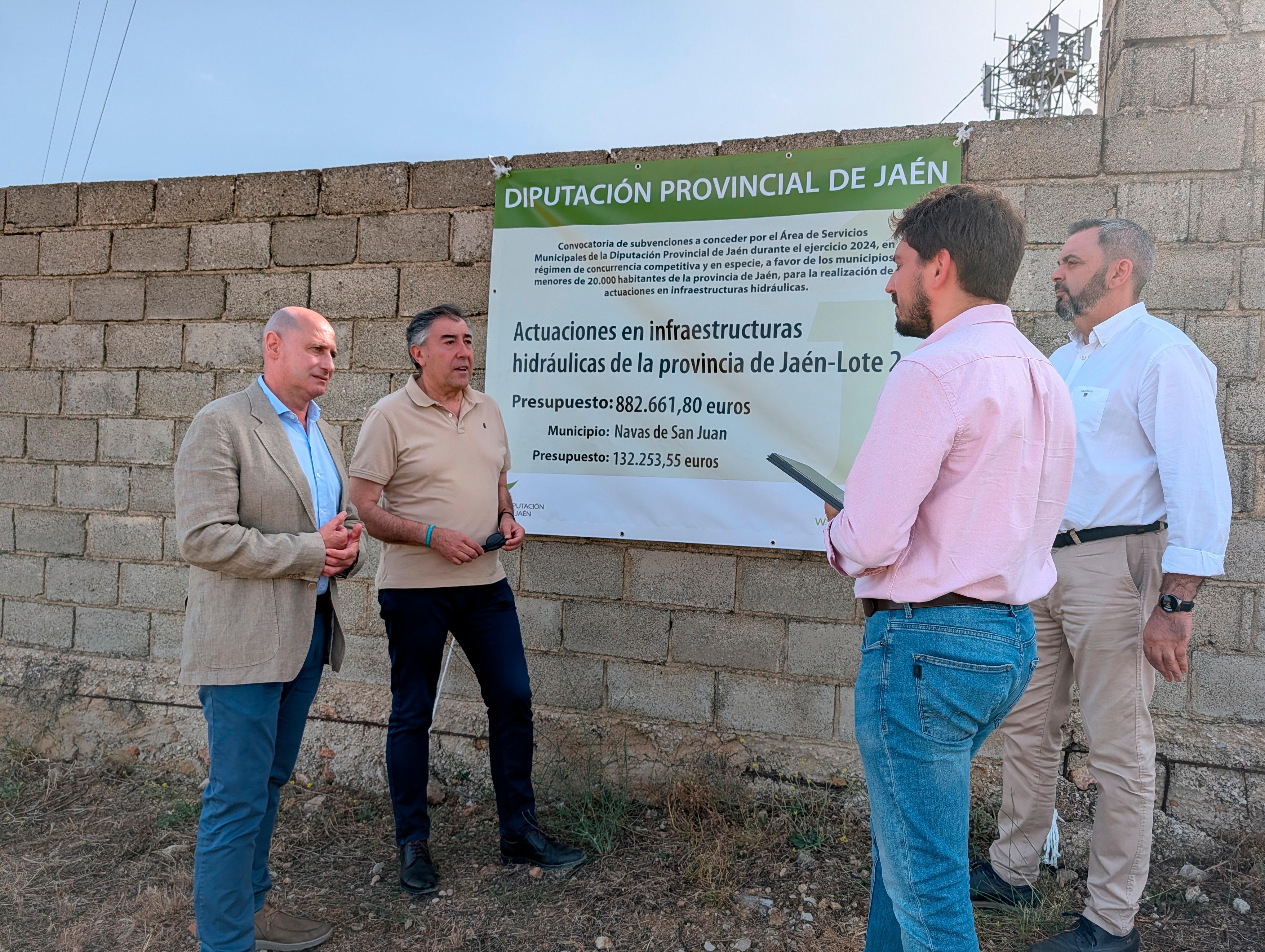 La Diputación invierte 132.000 euros para renovar la red de agua potable de Navas de San Juan