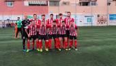 EQUIPO TITULAR. Once inicial del Atlético Porcuna en El Palo.