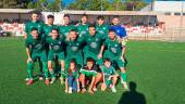 Alineación del Mancha Real frente al Torreperogil. / Atlético Mancha Real.