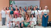 Foto de familia en el Hospital Materno-Infantil. 