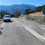 Tramo de la A-324 reabierto al trabajo tras la reapertura. / Junta de Andalucía.