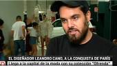 artista. Leandro Cano cuenta las claves de su colección a las cámaras de los informativos de Canal Sur. 