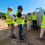 Visita a las obras del EDAR de Navas de San Juan. 