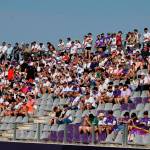 Pie de foto: Aficionados del Real Jaén en el choque de vuelta ante el Torre del Mar. / Juande Ortiz.