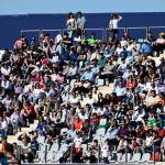 Imagen de los aficionados que acudieron al partido entre el Real Jaén y la UDC Torredonjimeno, denominado por el club blanco como el “Partido de la Provincia”. / Juande Ortiz. 