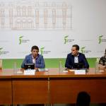 Francisca Medina, Francisco Reyes, Juan Latorre y Pilar Parra, durante el balance del ecuador de la legislatura. / Jason Moyano / Diario JAÉN. 