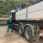 Uno de los camiones en los que se robó el combustible. / Guardia Civil de Jaén.
