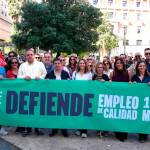 Paco Reyes (centro) junto a miembros del PSOE de Jaén.