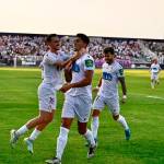 Juanma Porro celebra con Agus Alonso el gol del empate ante el Atlético Central. / Juande Ortiz.