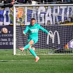 Javi Sánchez, en un partido de esta temporada en La Victoria. / Juande Ortiz.