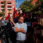 José Ignacio García en la manifestación del 1 de mayo en Jaén. 