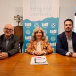 Manuel Fernández, Antonia Olivares y Francisco Javier Lozano durante la reunión. / Subdelegación del Gobierno.