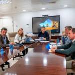 Elena González se reúne con responsables de los centros sanitarios de¡ la provincia. / Junta de Andalucía.