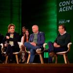 La vicepresidenta primera y ministra de Hacienda y secretaria general del PSOE-A, María Jesús Montero, en Dos Hermanas (Sevilla) el sábado 14 de febrero. / PSOE de Andalucía.