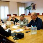 Manuel Fernández y David Rodríguez durante la reunión de la Junta Local de Seguridad. / Subdelegación del Gobierno.
