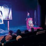 La pregonera Patricia Castellano Porras durante su intervención en el trigésimo tercer Pregón de Semana Santa de Villargordo.