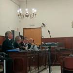 Imagen de la primera sesión del juicio por el atropello mortal de la cámara de televisión onubense en Marmolejo. / Europa Press.