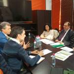 Imagen de la reunión del alcalde con la Junta y los responables de Endesa en Jaén. / Ayuntamiento de Alcalá la Real.