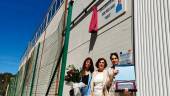 Ana Belén Pérez, Ana Martínez y Paqui Pérez tras la inauguración del complejo deportivo de Lupión / Diario JAÉN.