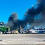 Imagen del incendio ocurrido en Bailén. / EMA 112.