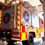  Imagen de archivo de vehículos en el Parque de Bomberos de Jaén.