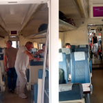 Estado de los pasajeros del tren Jaén-Madrid que partió desde la capital jiennense a las 17:20 horas de esta tarde. / Diario JAÉN.