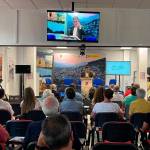 Francisco Reyes durante su intervención en la inauguración de las jornadas Es Montaña en Orcera. 