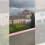 Captura del vídeo de la caída de granizo en el Convento de Las Bernardas.