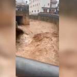 Captura del vídeo del río Cambil el día 11 de febrero. 