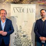Francisco Carmona, alcalde de Andújar, y Juan Carlos Martínez, concejal de Promoción, Comercio yTurismo. / Ayuntamiento de Andújar.