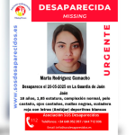 Cartel de la Asociación SOS Desaparecida. 
